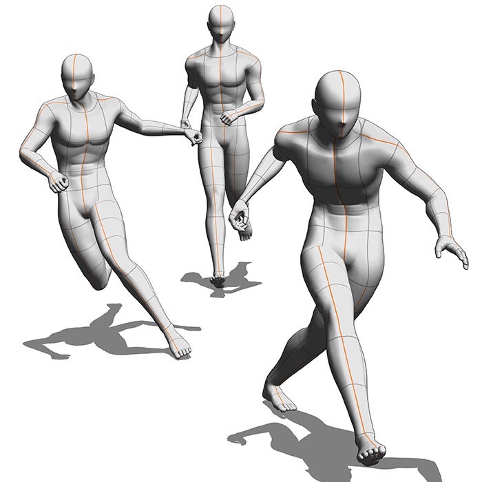 Sử dụng hình nhân 3D – Điều chỉnh hình dáng cơ thể –